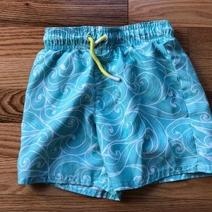 Boys 3T Cat&Jack Aqua Wave Swim Trunks